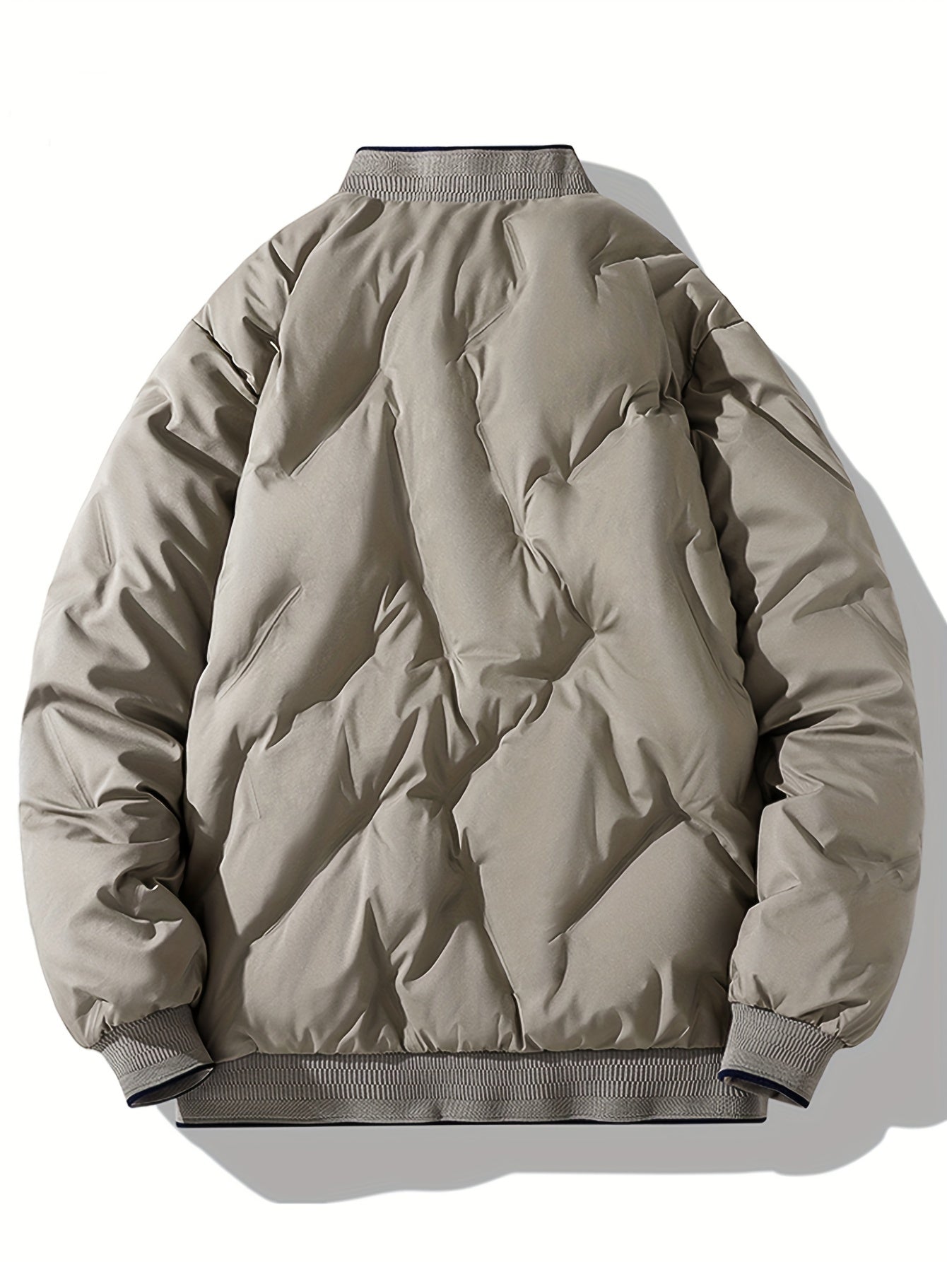 Baseball Collar Zip Up Solid Fleece With Pockets Winter Jacket For Men | Ideal for Winter