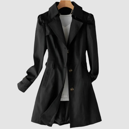 Women's Trench Coat Waterproof Adjustable Belt Elegant Timeless 8