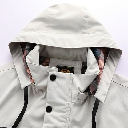 Elegant Men’s Comfortable Windbreaker & Waterproof Outdoor Jacket | Ideal for All Seasons