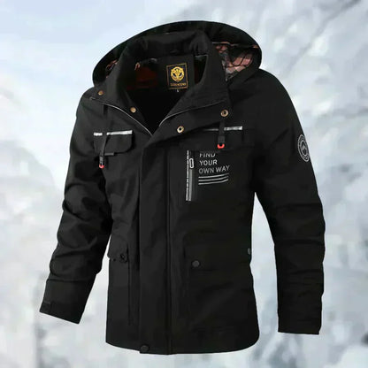 Elegant Men’s Comfortable Windbreaker & Waterproof Outdoor Jacket | Ideal for All Seasons