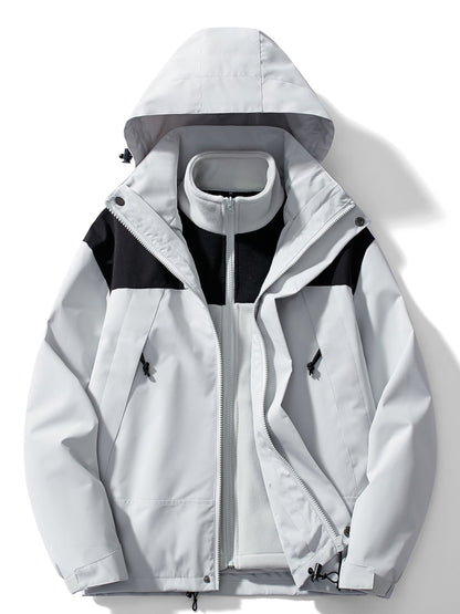 Casual 3-in-1 Fleece Winter Jacket with Hood for Women | Great for Casual Days