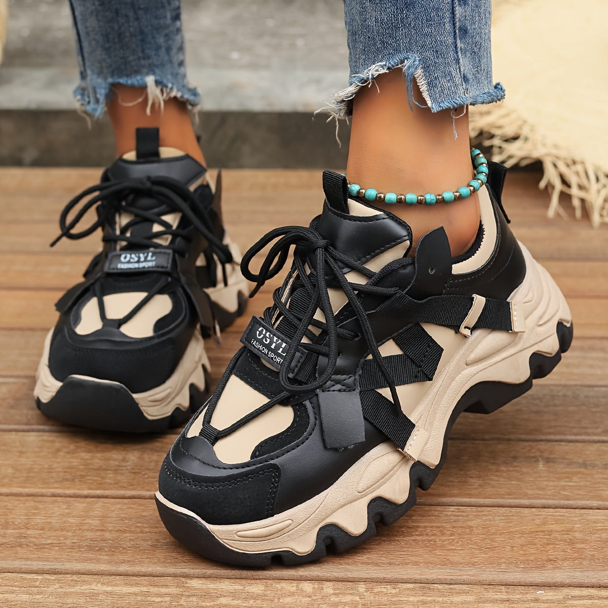 Casual Color Block Sneakers for Women | Great for Casual Days