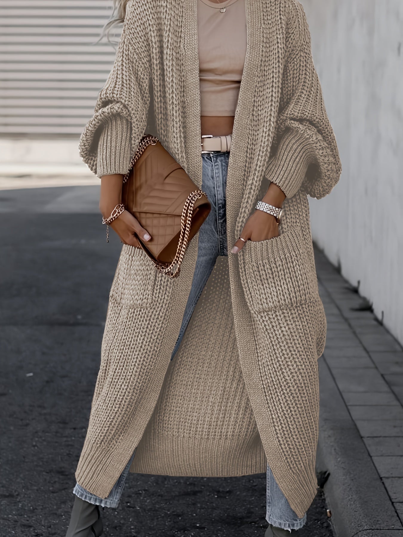 Casual Pocket Knitwear Cardigan for Women | Ideal for Everyday Wear