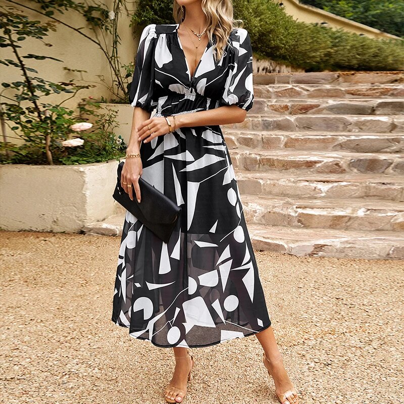 Women's - Midi Dress - Casual - Modern Style - Ideal for Summer