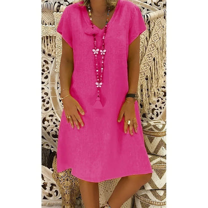 Women's - Midi Dress - Casual - Lightweight Modern Style - Ideal for Summer