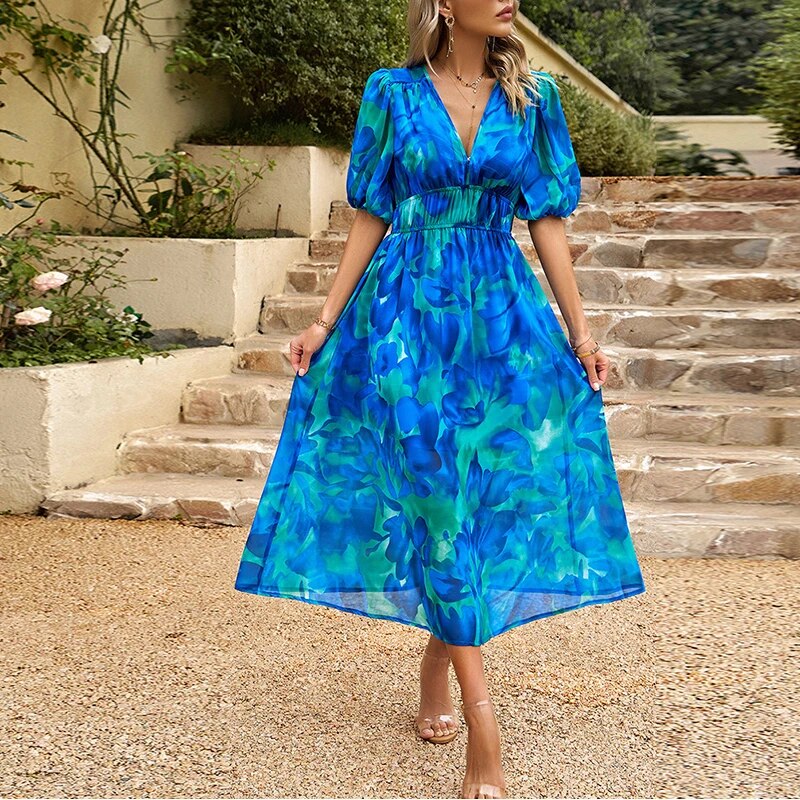 Women's - Midi Dress - Casual - Modern Style - Ideal for Summer