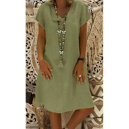 Women's - Midi Dress - Casual - Lightweight Modern Style - Ideal for Summer