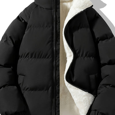 Casual Full Zip Padded Winter Jacket for Men | Ideal for Winter