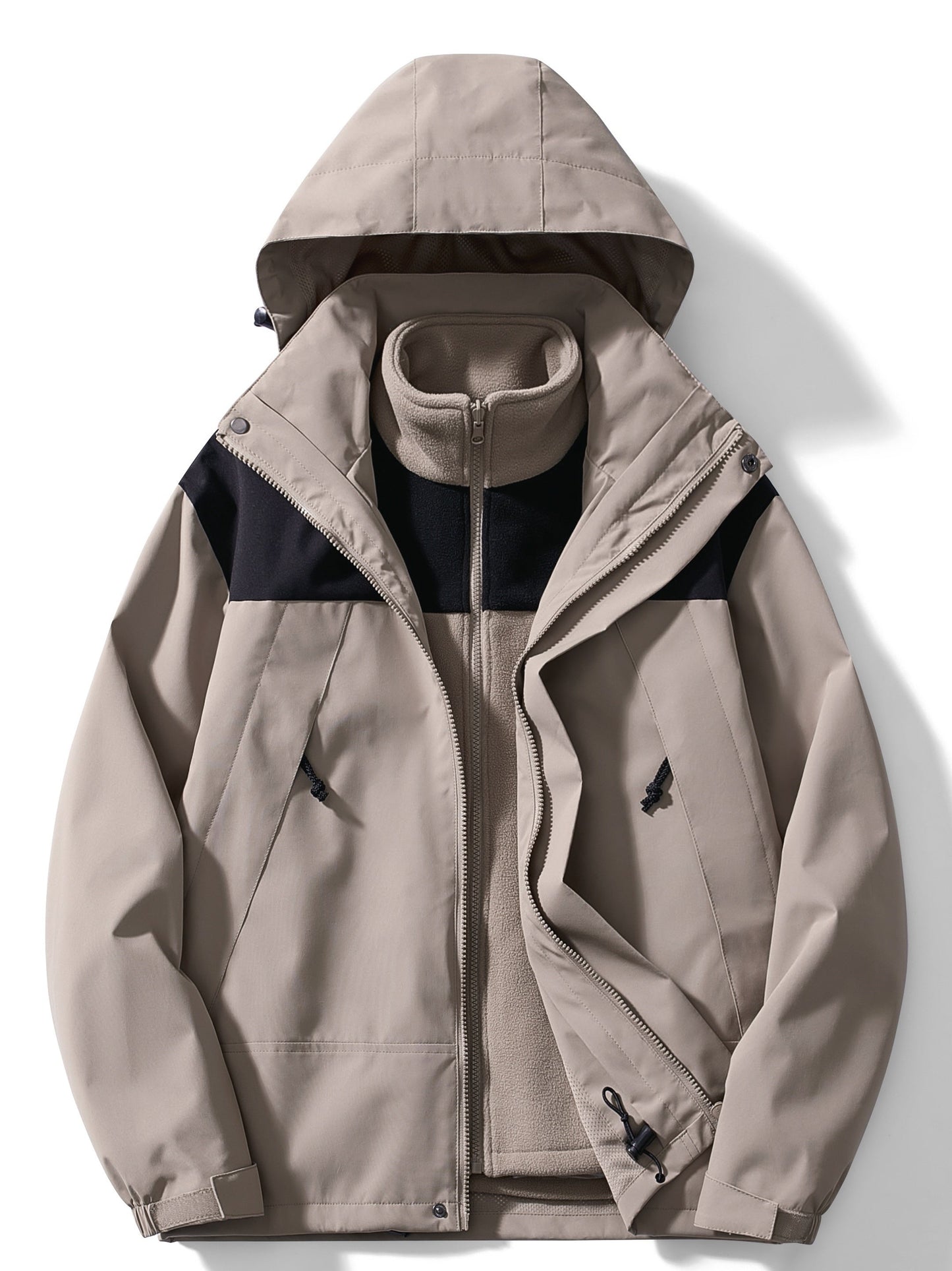 Casual 3-in-1 Fleece Winter Jacket with Hood for Women | Great for Casual Days