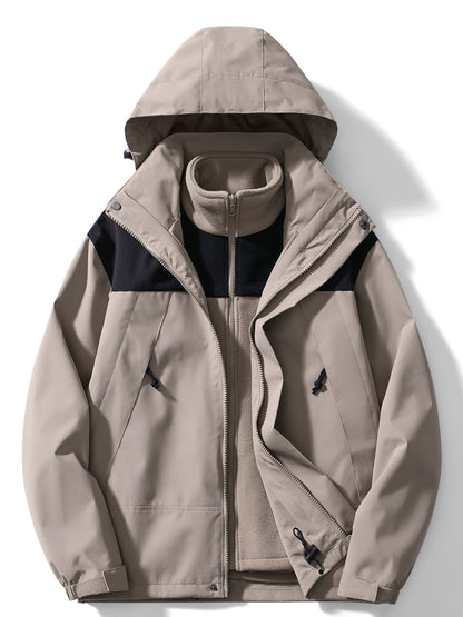 Casual 3-in-1 Fleece Winter Jacket with Hood for Women | Great for Casual Days