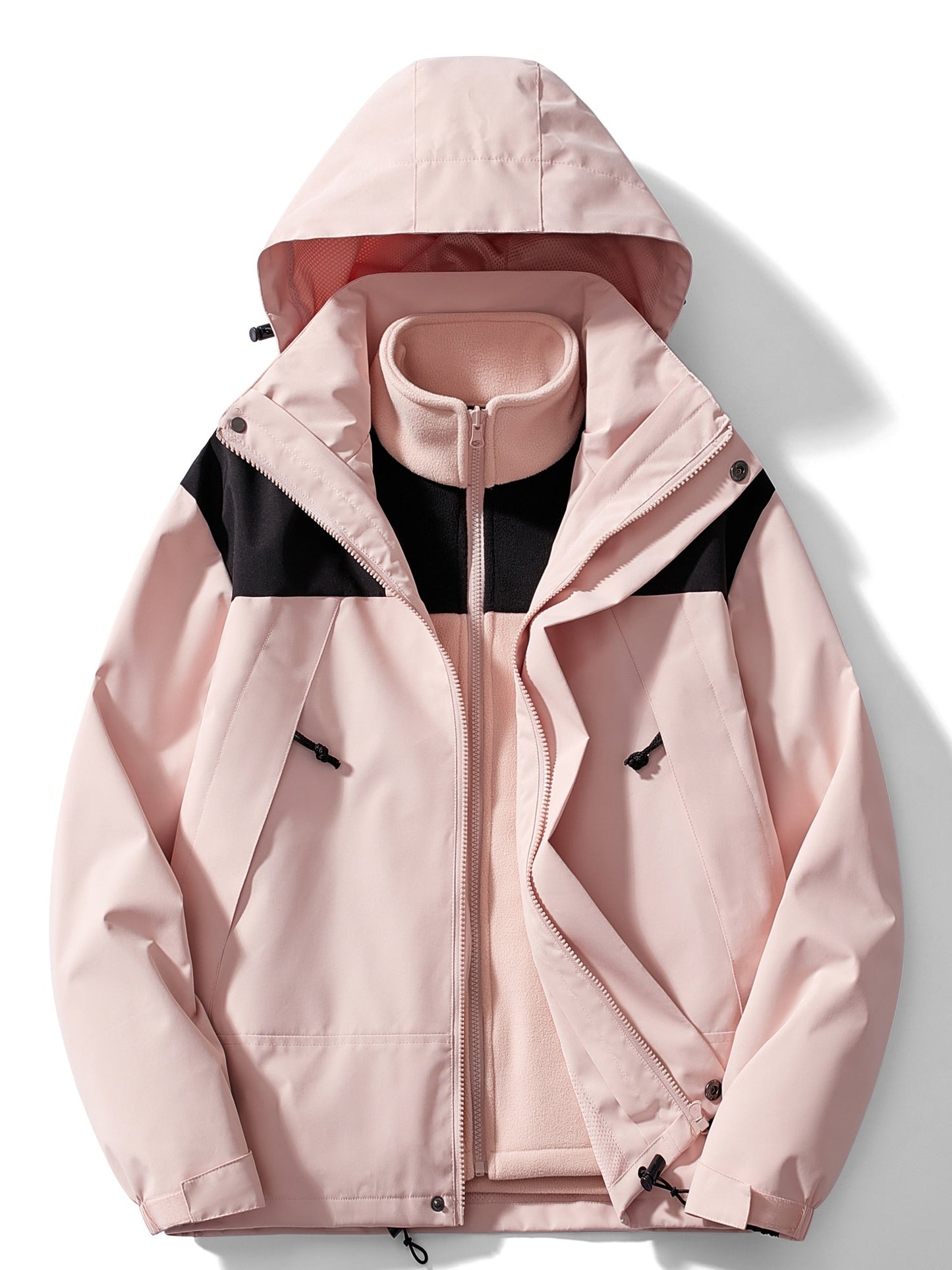 Casual 3-in-1 Fleece Winter Jacket with Hood for Women | Great for Casual Days