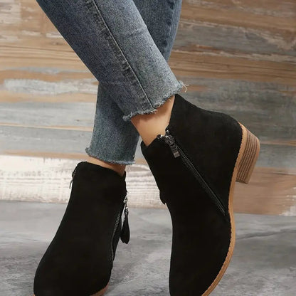 Ankle Boots with Zipper and Heel for Women | Ideal for Autumn/Winter
