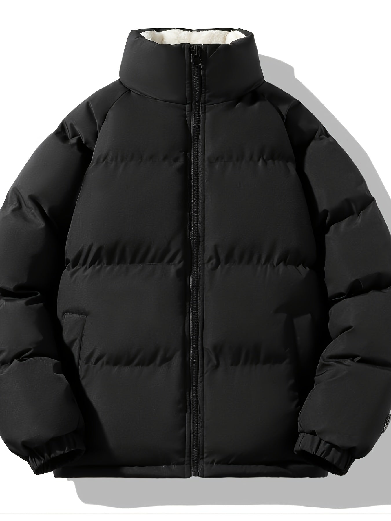 Casual Full Zip Padded Winter Jacket for Men | Ideal for Winter