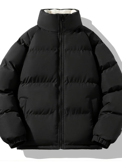 Casual Full Zip Padded Winter Jacket for Men | Ideal for Winter