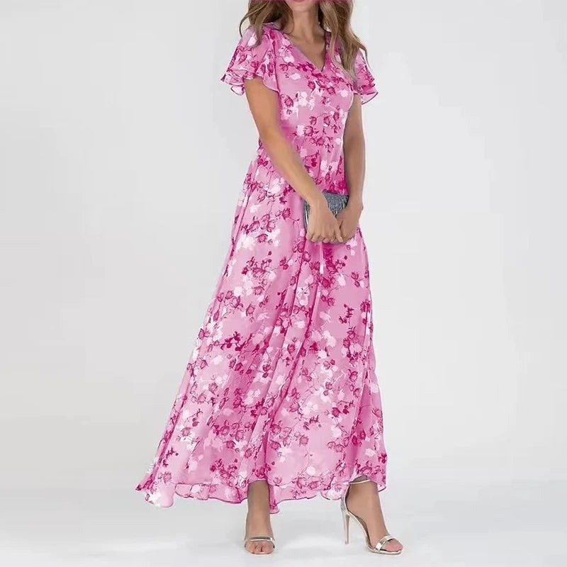 Casual Floral Maxi Dress | Great for Summer Days