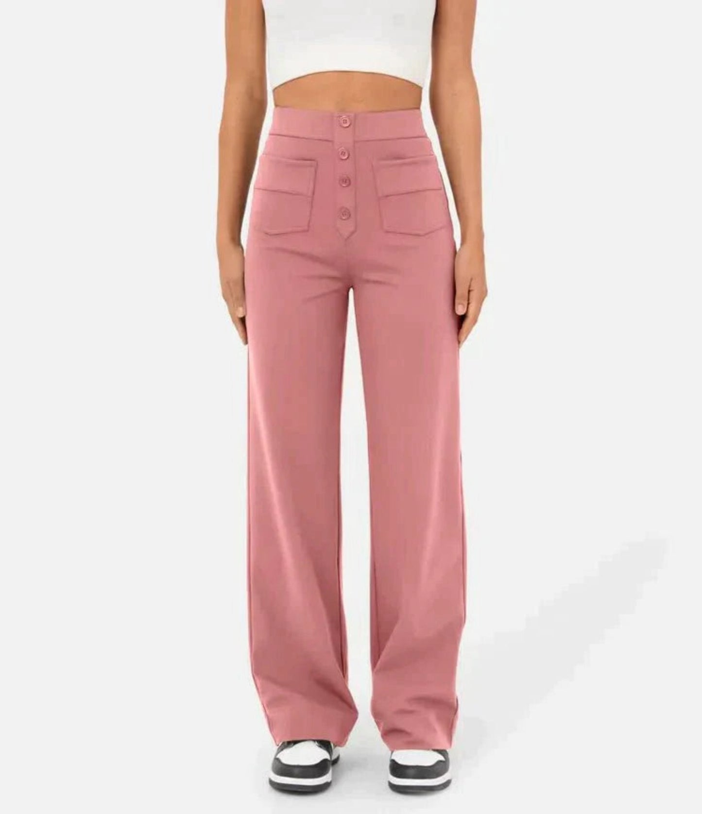 Women's - High Waist Pants - Chic/Elegant - Trendy - Great for Casual Days