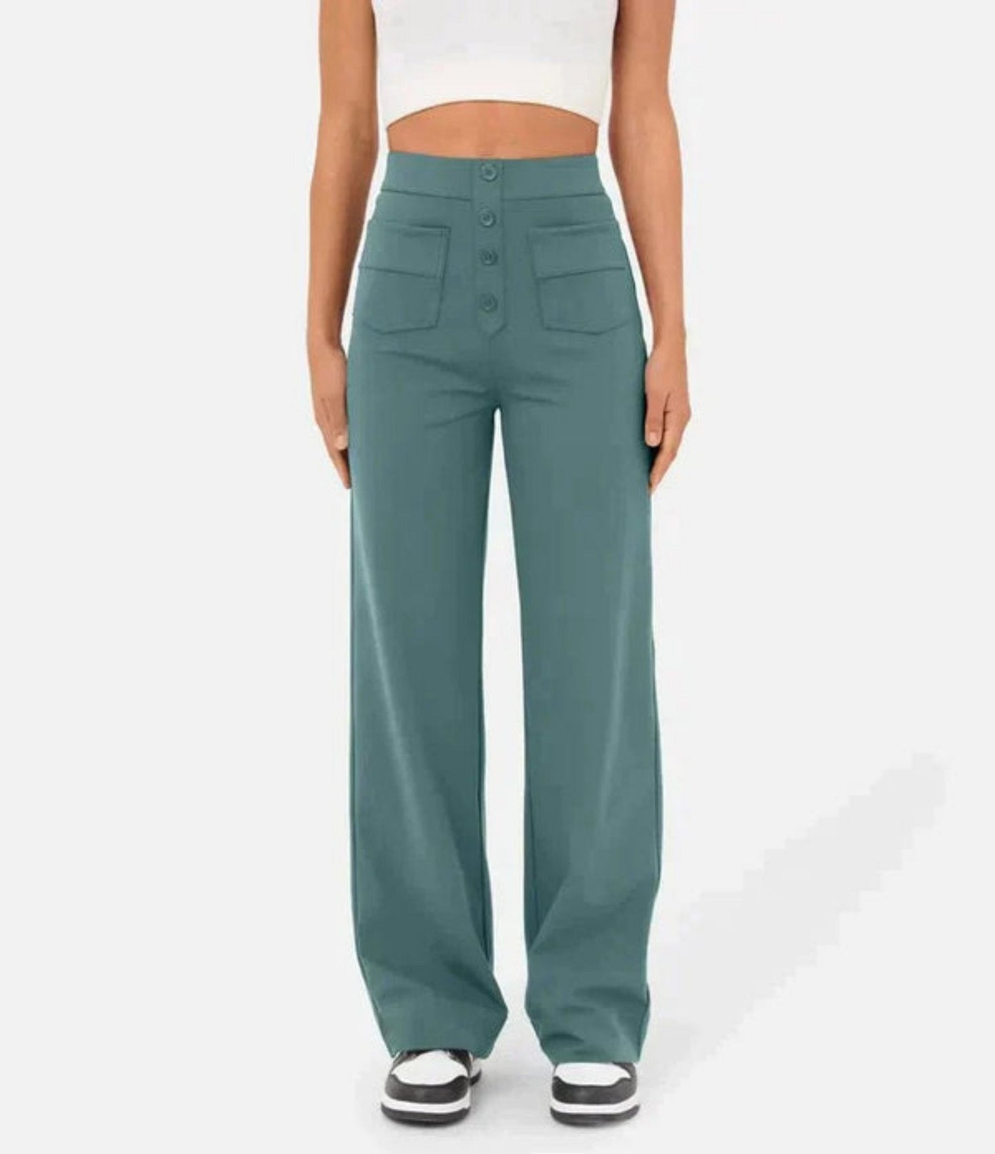 Women's - High Waist Pants - Chic/Elegant - Trendy - Great for Casual Days