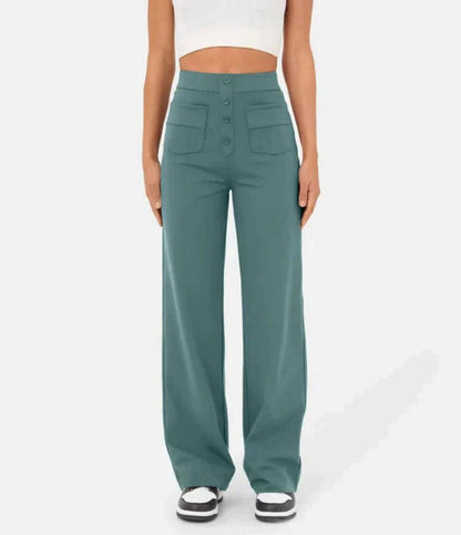 Women's - High Waist Pants - Chic/Elegant - Trendy - Great for Casual Days