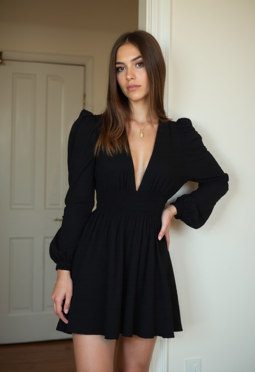 Women's Mini Dress Polyester Elegant Design 5