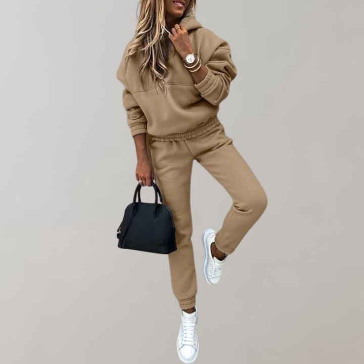 Casual Cotton Training & Tracksuit with Hood in Retro Style for Women | Great for Casual Days