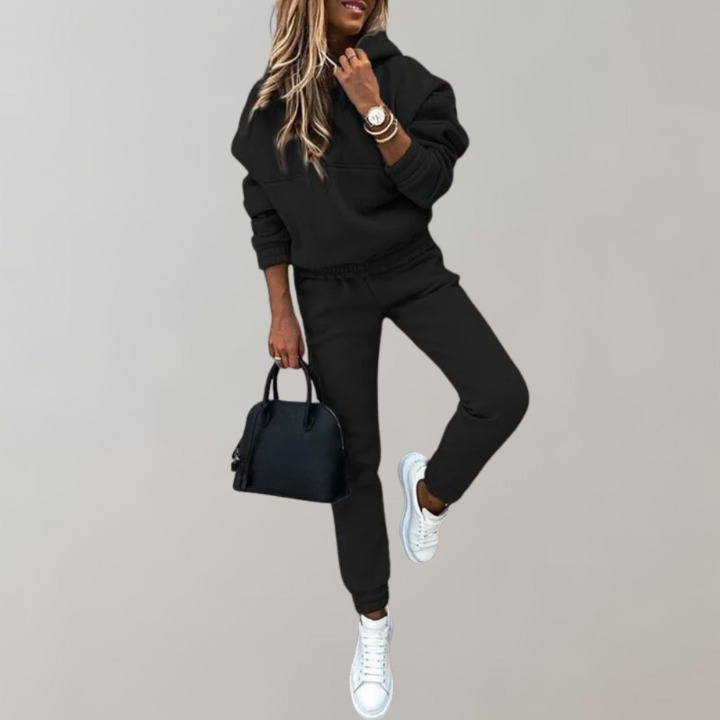 Casual Cotton Training & Tracksuit with Hood in Retro Style for Women | Great for Casual Days