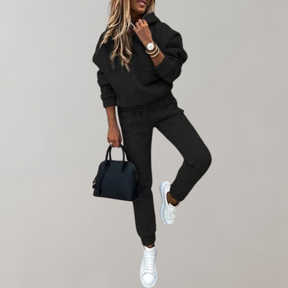 Casual Cotton Training & Tracksuit with Hood in Retro Style for Women | Great for Casual Days