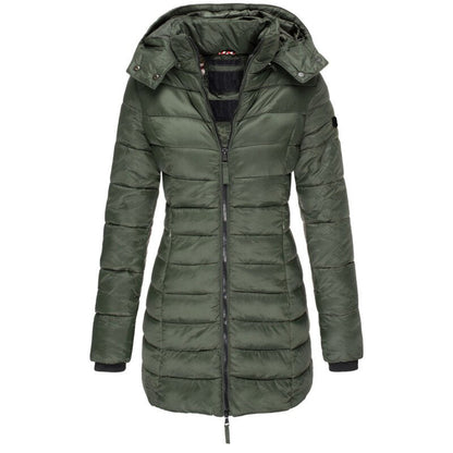Elegant Women’s Premium Long Down Jacket | Warm Winter Outerwear