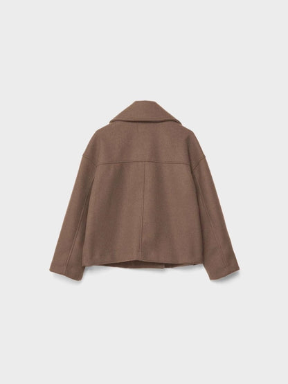 Elegant Cropped Wool Jacket for Women | Luxurious Autumn & Winter Outerwear