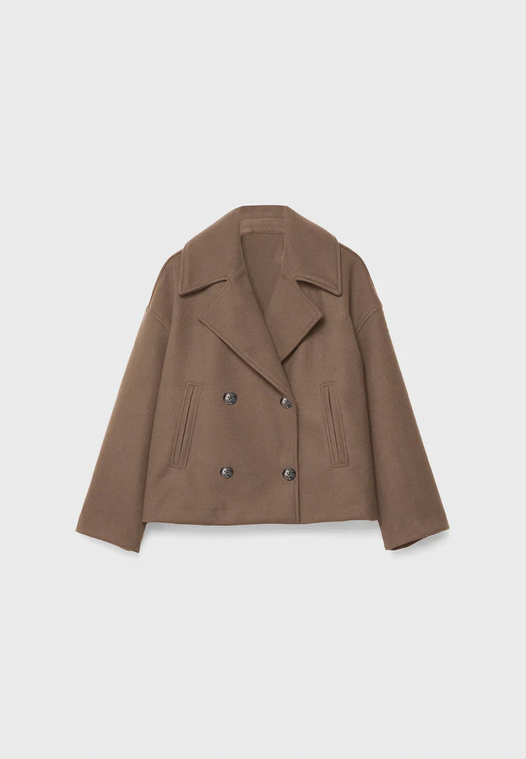 Elegant Cropped Wool Jacket for Women | Luxurious Autumn & Winter Outerwear