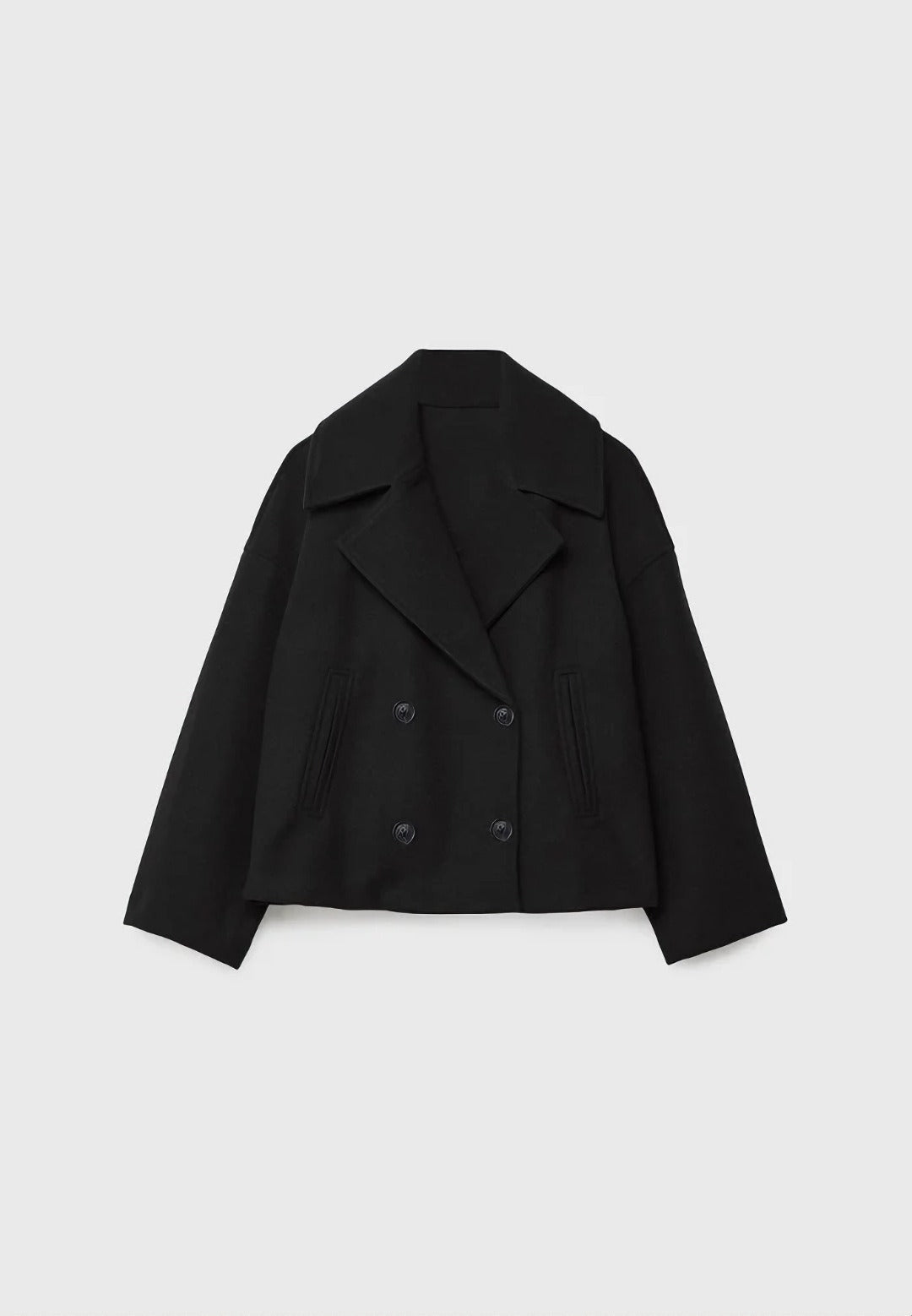 Elegant Cropped Wool Jacket for Women | Luxurious Autumn & Winter Outerwear
