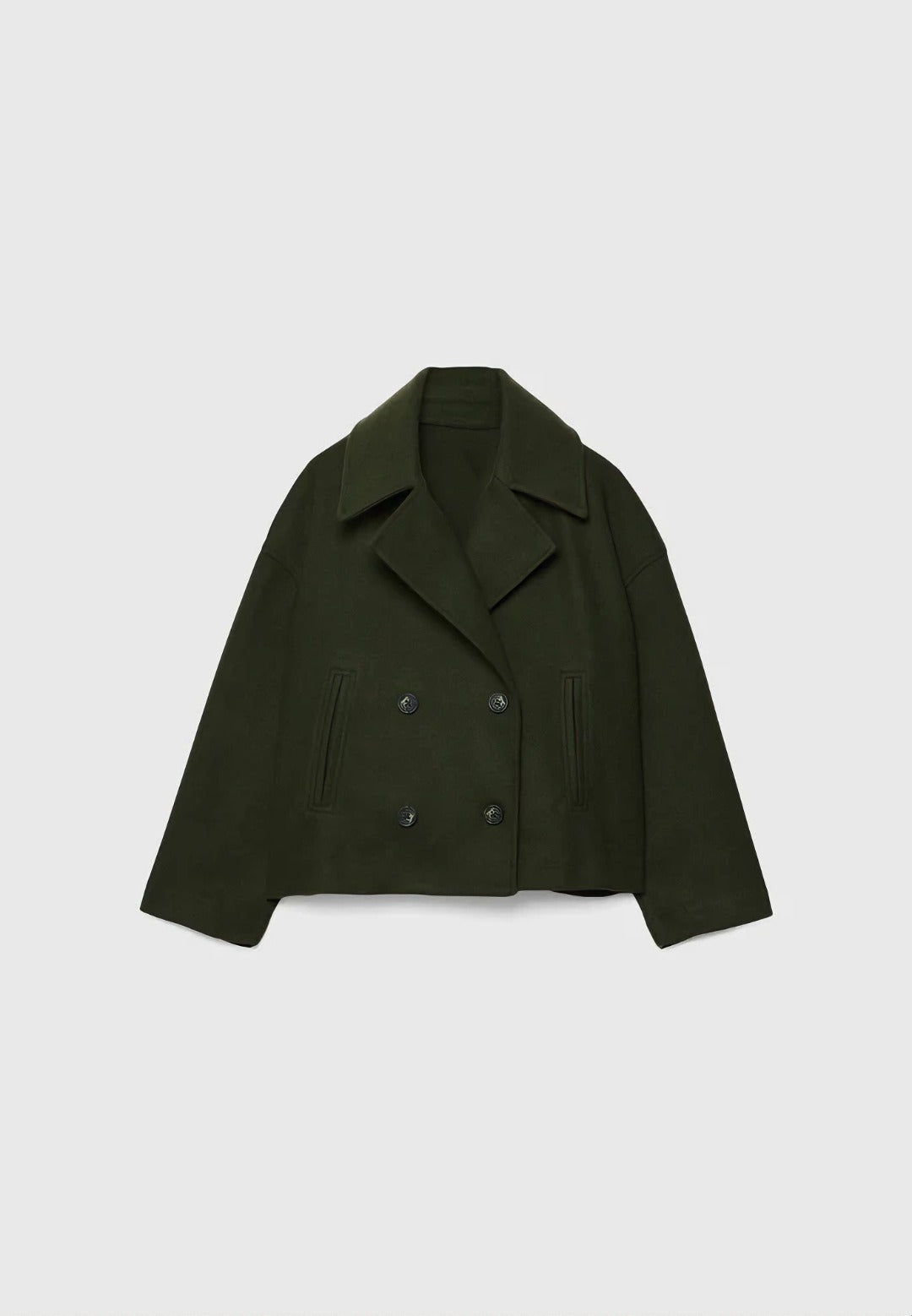 Elegant Cropped Wool Jacket for Women | Luxurious Autumn & Winter Outerwear