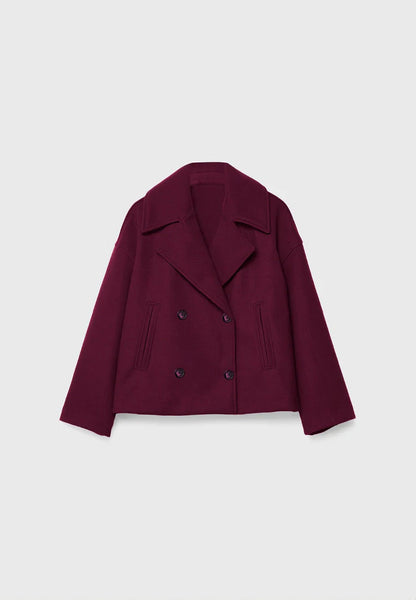 Elegant Cropped Wool Jacket for Women | Luxurious Autumn & Winter Outerwear