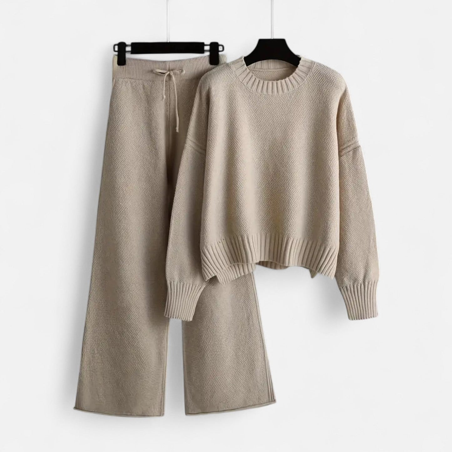 Women’s Knit Set – Sweater & Wide-Leg Elegance