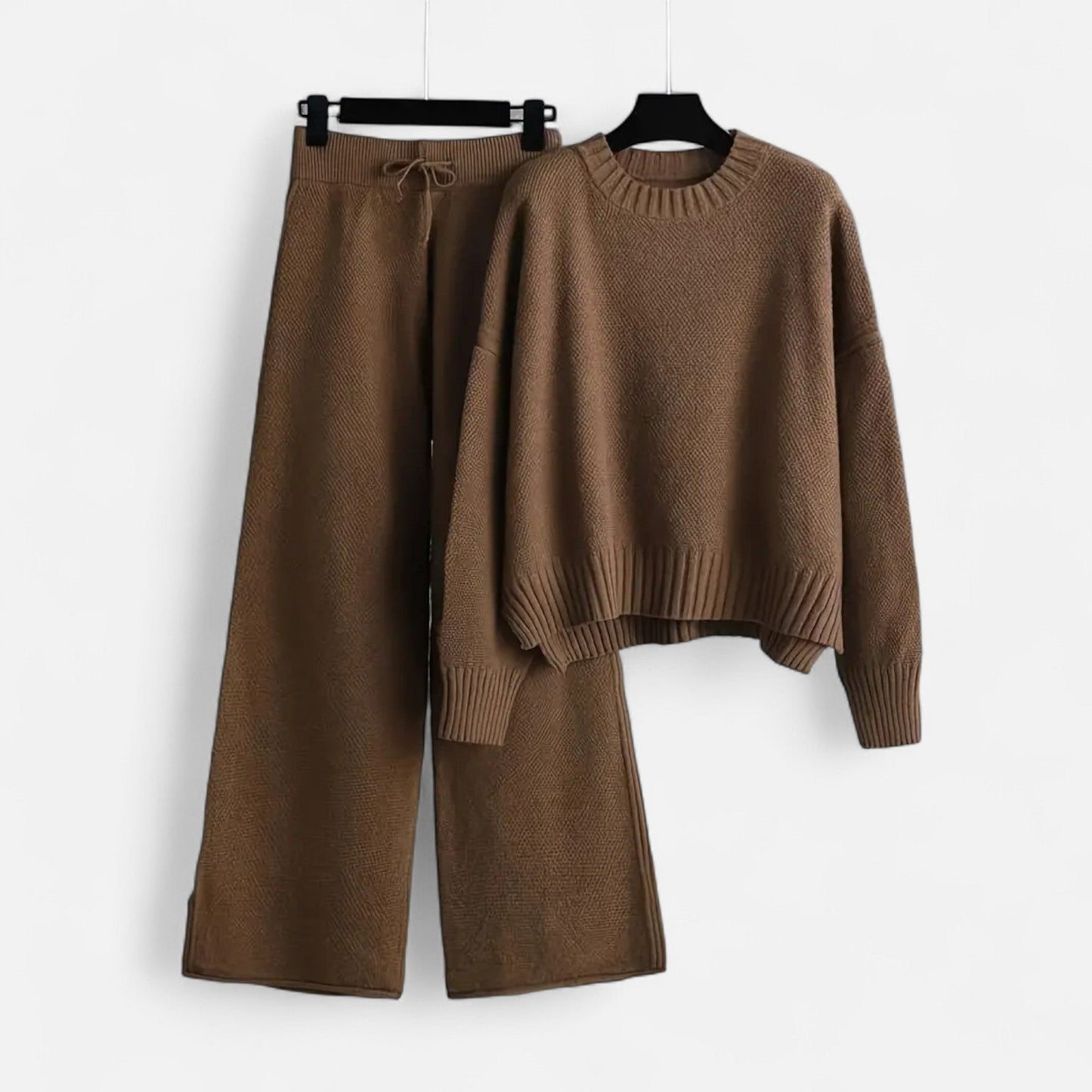Women’s Knit Set – Sweater & Wide-Leg Elegance