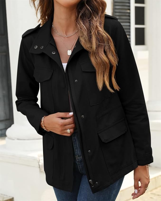 Modern Chic Jacket for Women | Zipper