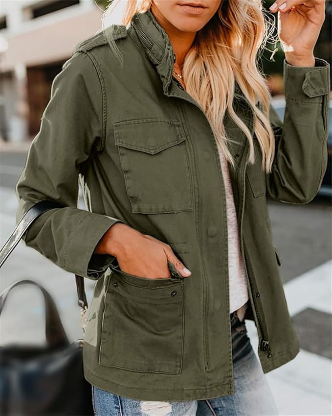 Modern Chic Jacket for Women | Zipper
