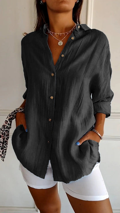Women's - Striped Polo - Casual - For Everyday Use