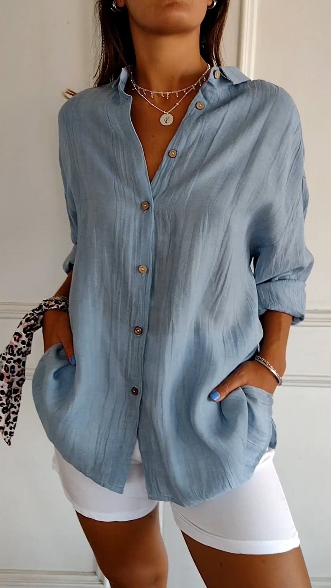 Women's - Striped Polo - Casual - For Everyday Use