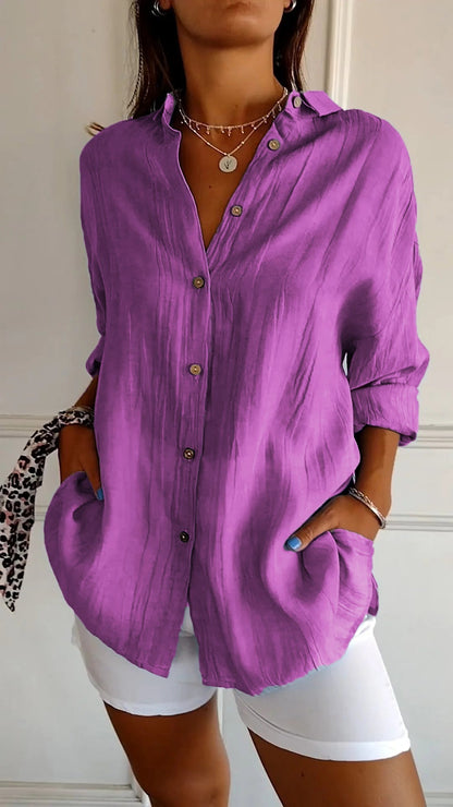 Women's - Striped Polo - Casual - For Everyday Use