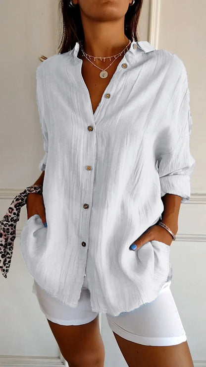 Women's - Striped Polo - Casual - For Everyday Use