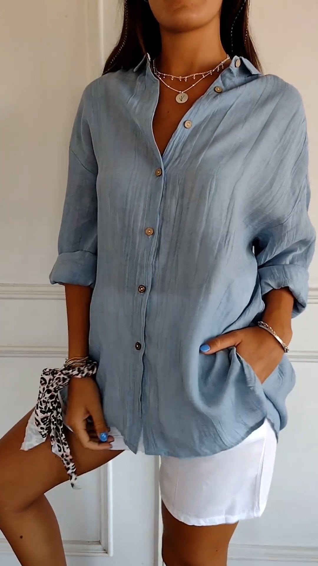 Women's - Striped Polo - Casual - For Everyday Use