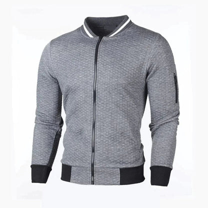 Men's -Sweater with Zipper - Sporty - - Ideal for Autumn/Winter
