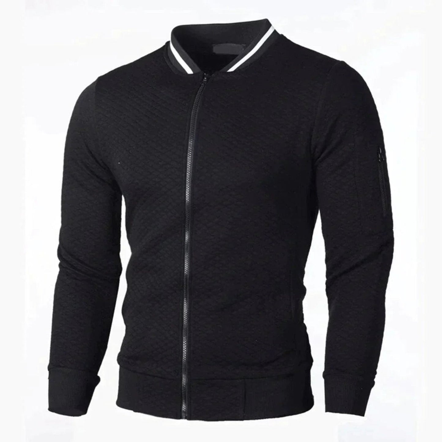 Men's -Sweater with Zipper - Sporty - - Ideal for Autumn/Winter