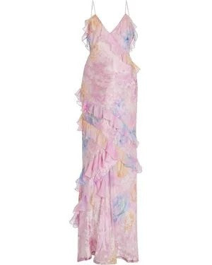 Women’s Summer Maxi Dress with Ruffles – Flowy Sleeveless Style