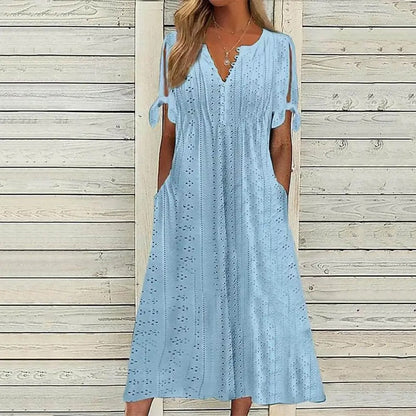 Women's  - Midi Dress - Leisure - Material - Ideal for Summer