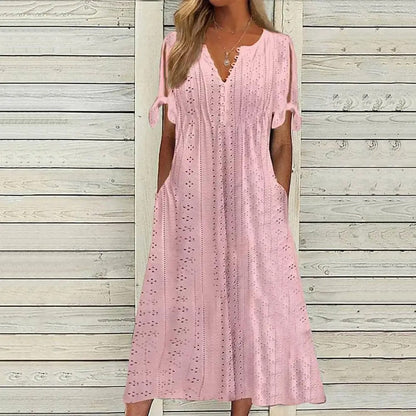 Women's  - Midi Dress - Leisure - Material - Ideal for Summer