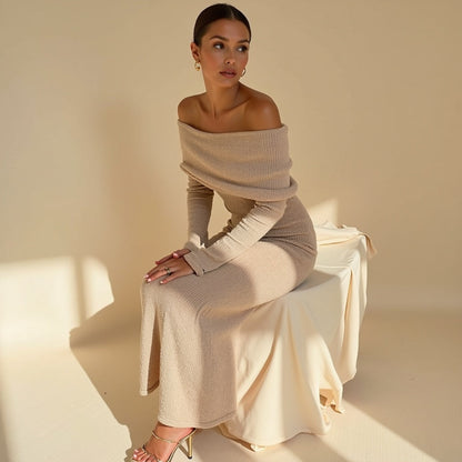 Essentiel Bouclé Dress – Elegant, Textured & Perfect for Smart Casual Occasions