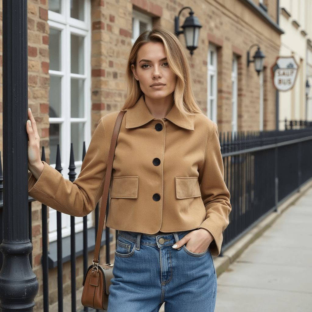 Women's Leather Jacket Genuine Leather Stylish Design 4