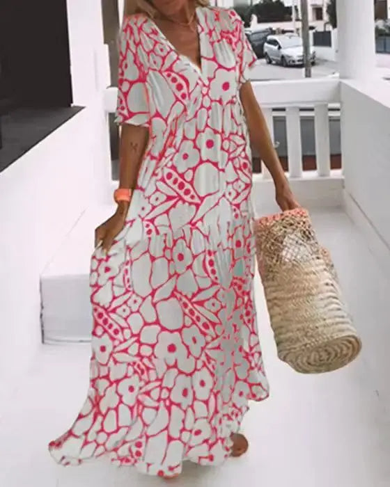 Women's - Maxi Dress - Boho - Modern Style - Ideal for Summer