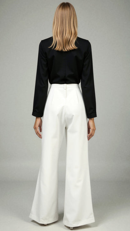 Claire High-Waisted Trousers – Straight-Leg Elegance for Everyday & Office Wear